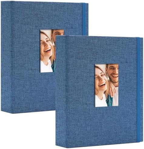 Vienrose Mini Polaroid Photo Album 208 Photos 2x3 Inch Blue 2 PACK by Vienrose