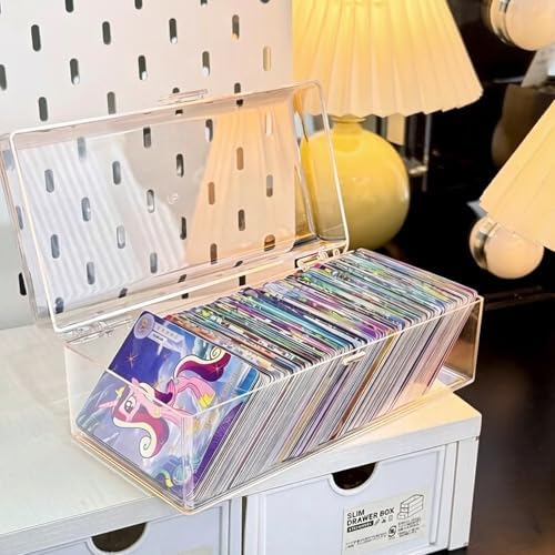 2x3 Photo Storage Box Clear Acrylic Organizer for Kpop & Instax Mini by Unknown