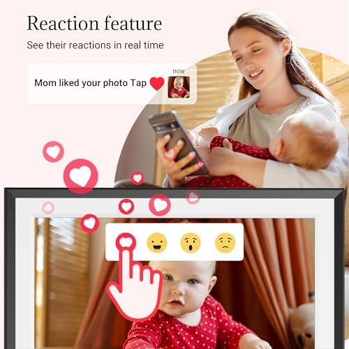 Frameo Digital Picture Frame – 10.1 Inch Smart Wi-Fi Photo Frame with Easy App Connection, Gift for Women, Mom, Grandma, Wife, Girlfriend, Wedding Share Memories Instantly via Free App - Image 5