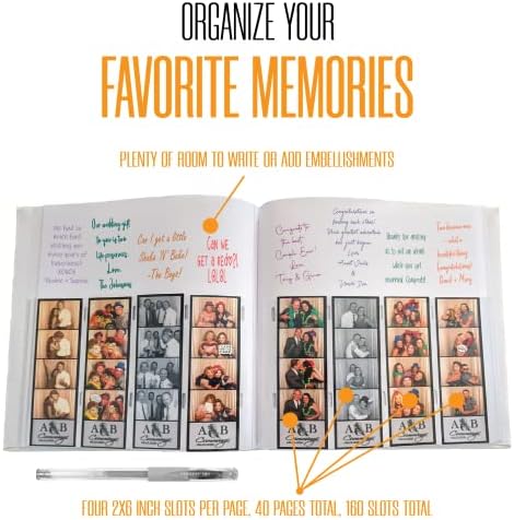 2x6 Strip Album, White Cover White Pages, 2 Gel Pens, 20pk - Image 3