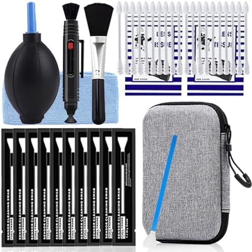 Professional Camera Cleaning Kit(38 pcs) - Including Lens Paper/Blower, APS-C Clean Swabs, Microfiber Cloths, Lens Pen, Clean Brush - DSLR Photography Accessories Lens Cleaning Kit Photographer Gifts by Unknown