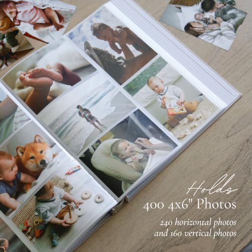 Baby Photo Albums 4x6 Pictures & Custom 2026 Year Linen Baby Scrapbook - Image 3