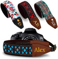 Art Tribute Custom Camera Strap Vintage Blue - Add Your Text and We Make It Especially For You Get Your Own Personalized Gift Camera Strap, No Shipping Cost! by ArtTribute