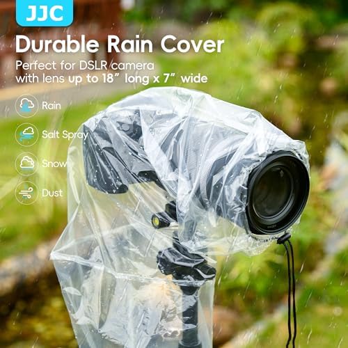 JJC Camera Rain Cover Sleeve for DSLR w/Lens up to 18", Waterproof, 4-Pack - Image 2