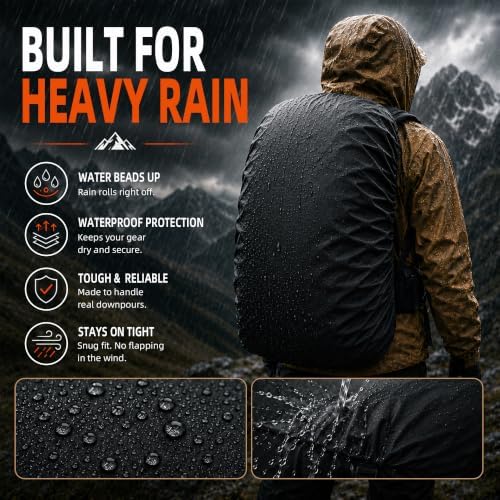 Frelaxy Waterproof Backpack Rain Cover, Pack Covers for Hiking, Travel - Image 2