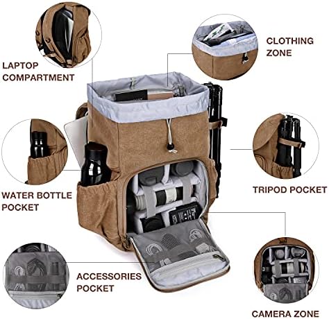 BAGSMART Camera Backpack DSLR Camera Bag Backpacks for Photographers - Image 2