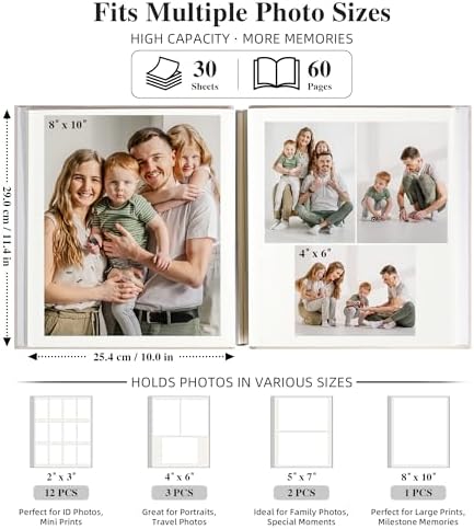 Linen Self Adhesive Photo Album 12x12 60 Pages Beige - Image 3