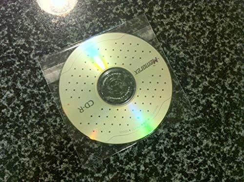 100 Pcs 4 7/8 X 4 7/8 Clear CD DVD Disc Sleeves - Non Paper (by UNIQUEPACKING) - Image 2