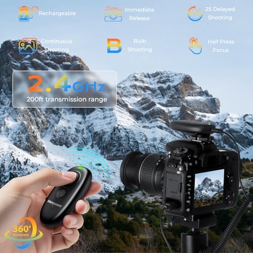 Rechargeable Wireless Camera Remote Control for Nikon Shutter Release - Image 2