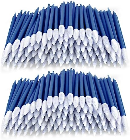 Wellgler's Electronics Cleaning swabs,Sponge tip Detail swabs, lint-Free Foam Swab (200pcs Navy Blue) by DisposableOralSwabs