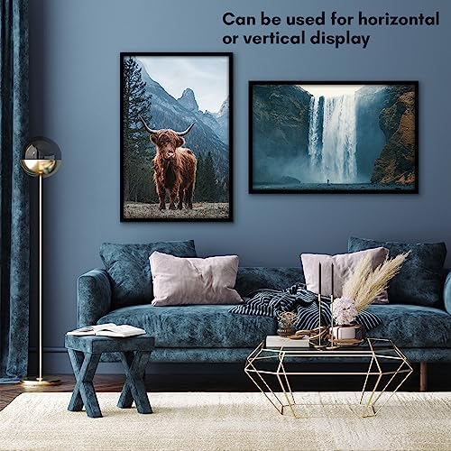 Americanflat 22x34 Poster Frame - Slim Molding - Black - Image 4