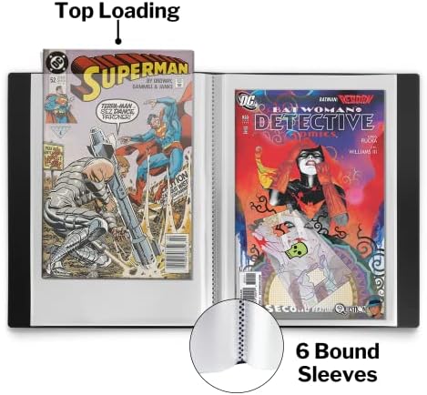 Dunwell Comic Book Storage Album, 6 Sleeves, Acid-Free Binder - Image 2
