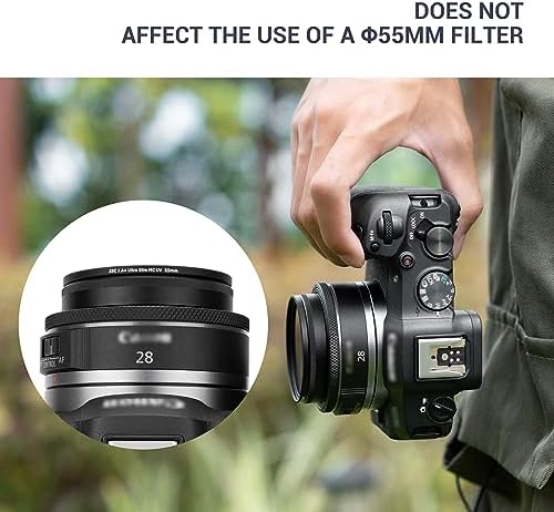JJC EW-55 Lens Hood for Canon RF 28mm f/2.8 STM, Supports 55mm Filter/Cap - Image 4