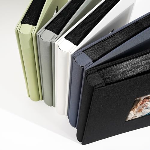 Photo Album 4x6 Pictures 600 Pockets Linen Cover Gray Blue - Image 6