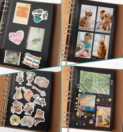Photo Album Pages Refill for 6 Ring Binder, 15 Sheets/30 Self-Adhesive Page - Image 5