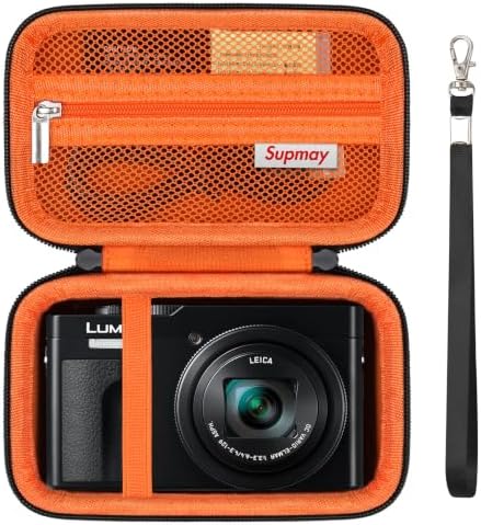 Camera Case for Panasonic LUMIX ZS99 / ZS300 Digital Camera, Orange by Supmay
