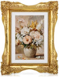 Gold Vintage Picture Frame 5x7, Antique Ornate Photo Frame Décor by Arborus