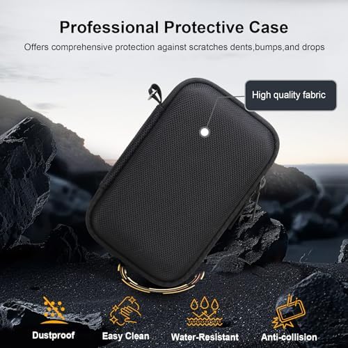 RAIALL Camera Case for Canon PowerShot SX740/ SX730/ SX720/ SX710/ SX620/ SX610 HS Digital Camera, SX740/ SX730 Vlogging Camera Travel Hard Bag, Mesh Pocket for Battery, SD Card and Cable, Black - Image 6