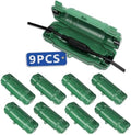9 Pack Outdoor Extension Cord Safety Cover, Waterproof, Green by Unknown