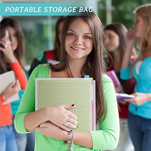 Caydo 50 Pcs 12 x 12 Inch Scrapbook Paper Storage Organizer with 120 Sticky - Image 6