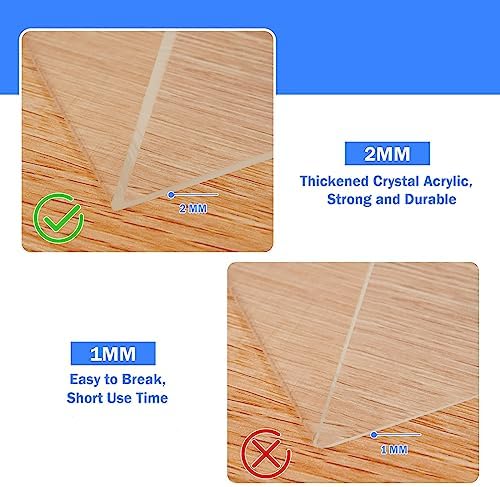 12 Pack Acrylic Sign Holder 8.5 x 11 Slant Back Acrylic Stands for Display Plexiglass Clear Acrylic Display Stands for Ad Frame, Picture Photo Frames, Promotions, Restaurants, Office, Store - Image 6