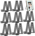 Birity 32 pcs 4.5in Plate Stands for Display,Metal Plate Holders Display Stands Can Be Used for Picture Stand,Book Stands for Display,Plate Display Stands,Easel,Photo Frame Stands,Desktop Stand by 24ozRibbedGlassCup