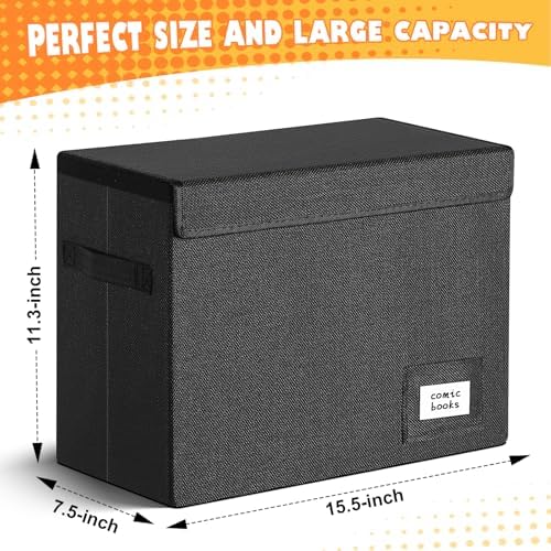 Leffis Comic Book Storage Box Comic Bin 15.5" X 7.5" X 11.3" - Image 2