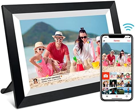 FRAMEO 10.1 Inch Smart WiFi Digital Photo Frame 1280x800 IPS LCD Touch Screen, Auto-Rotate Portrait and Landscape, Share Moments Instantly via Frameo App from Anywhere by Akimart