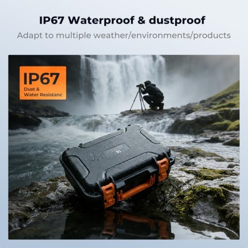 K&F CONCEPT Waterproof Hard Case, IP67 Protective Case with Pre-Scored Foam - Image 2