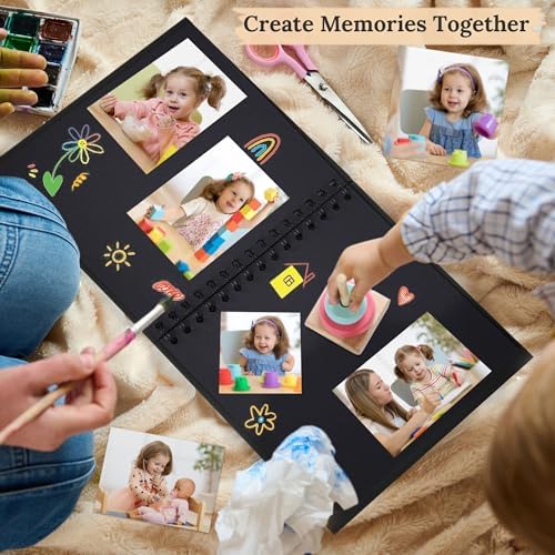Scrapbook Photo Album 10"x10" 20 Sheets 40 Pages Hardcover Kraft Paper - Image 3