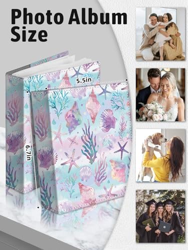 Photo Album 4x6, Small Picture Book Ocean Seashell Starfish Conch - Image 6