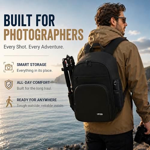 Camera Backpack for Photographers, DSLR Camera Bag with Rain Cover - Image 2