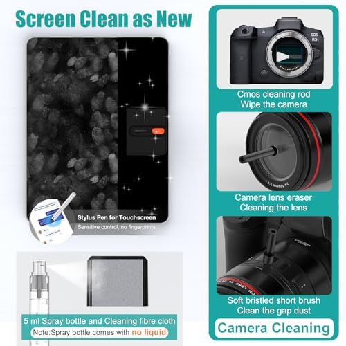 VICHYIE 32 in 1 Multi-Function Cleaning Kit for Electronic Devices (Black) - Image 5