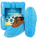 squish Shoe Covers Disposable Non Slip, Thick Extra Disposable Boot Covers Slip Proof Shoe Cover for Indoors Outdoors Recyclable Durable Protector Covers Fits Virtually Most Shoes 100 Pack(50 pairs) by squish