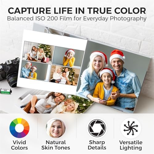 Fujifilm 200 Color Negative Film (35mm, 36 Exposures, 3-Pack) Bundle with Fabble 3-Roll Protective Film Vault Storage Case, Durable Travel Organizer for 35mm Film Rolls for Professional Use - Image 4