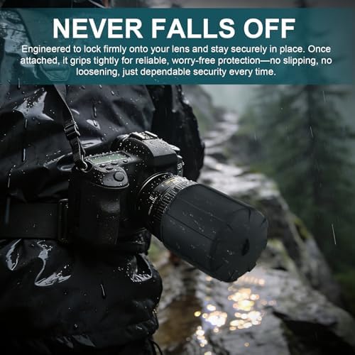18–55mm Lens Cap, Universal Camera Lens Cover for DSLR & Flexible Front Lens Protector, Dustproof Scratch Resistant Lens Cap, Two Styles,Compatible with Nikon, Canon, Sony, Fujifilm Camera Lenses - Image 3