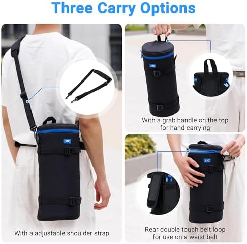 JJC Extra Large Camera Lens Case Bag for Canon RF 200-800mm Below 5.5x14.6 - Image 3