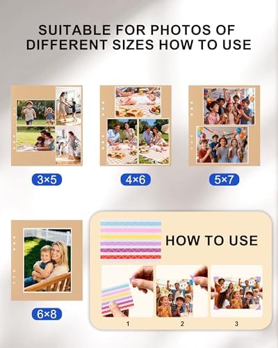Son Leather Photo Album 4x6 100 Photos, Memory DIY Scrapbook with 25 Sheets and 20 Blank Kraft Sheets, Children's Growth Album Book for Son Kids Birthday Gift Graduation Gift ﻿ - Image 7