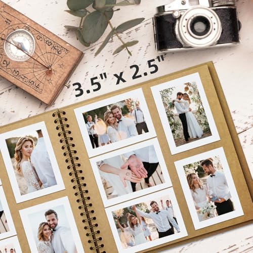 Scrapbook Album 8x8in, Acid-Free Kraft Paper 20 Sheets 40 Pages - Image 4
