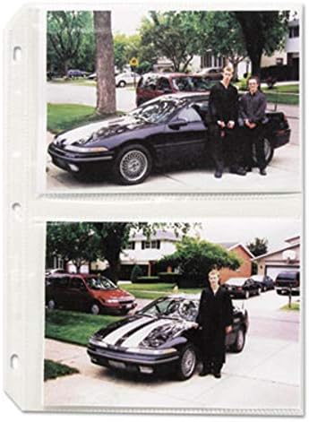 C-Line Clear Photo Pages for Four 5 x 7 Photos, 3-Hole Punched, 11.25 x 8.13, 50/Box - Image 3