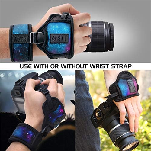 USA Gear DualGRIP Professional Grip Camera Hand Strap with Neoprene Design and Metal Plate - Compatible with Canon, Fujifilm, Nikon, Sony, and more DSLR, Mirrorless, Point & Shoot Cameras (Galaxy) - Image 6