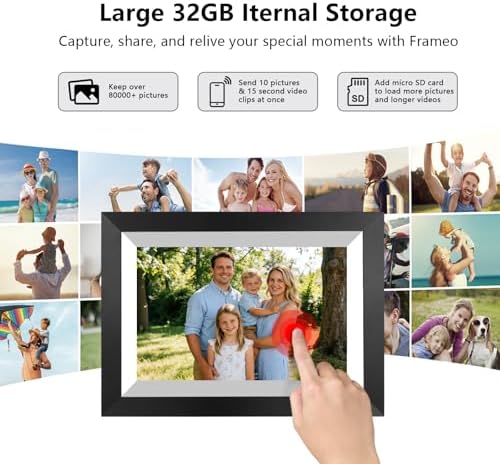 FRAMEO 10.1 Inch Smart WiFi Digital Photo Frame 1280x800 IPS LCD Touch Screen, Auto-Rotate Portrait and Landscape, Share Moments Instantly via Frameo App from Anywhere - Image 5