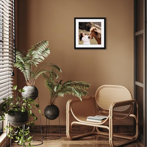 Americanflat 15x15 Picture Frame - Matted to 12x12 - Black - Image 4