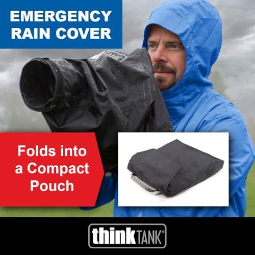 Think Tank Emergency Rain Covers for DSLR and Mirrorless Cameras with 70-200mm Lens - Medium (Black) - Image 2