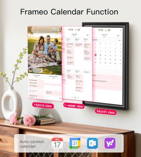 64GB 15.6" Frameo Digital Picture Frame WiFi, Large Electronic Photo Frames 1920 x 1080 IPS FHD Touch Screen, Send Photos from Your Phone from Anywhere, Best Gifts for Parents and Grandparents - Image 6