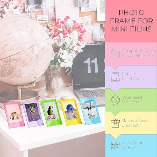 Fujifilm Instax Mini 12 Instant Camera Bundle with Fujifilm Instax Mini Instant Film Value Pack (60 Sheets) with Accessories Including Protective Case, Strap, Photo Album (Clay White) - Image 6