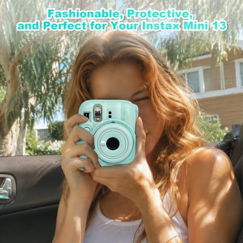 CAIYOULE Camera Case for Fujifilm Instax Mini 13 Instant Camera, Green - Image 5