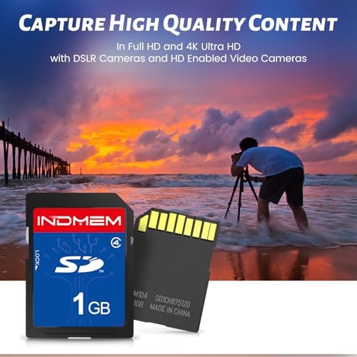 INDMEM SD Card 1GB, 10 Packs Class 4 1GB Flash Memory Card MLC Standard Secure Digital Cards Camera Card - Image 4
