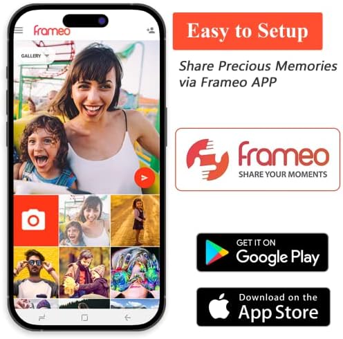 FRAMEO 15.6 Inch 32GB WiFi Large Digital Photo Frame 1920 * 1080 IPS FHD Touch Screen Smart Digital Picture Frame, Wall Mountable, Auto-Rotate,Share Moments Instantly via Frameo App from Anywhere - Image 5