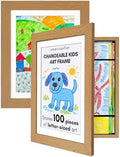 Americanflat 8.5x11 Changeable Kids Art Frame 2-Pack - Dark Oak by Americanflat